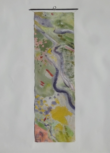 5.-Oiselle-gantée-R-76X25-acryl-sur-tissu-2021-1